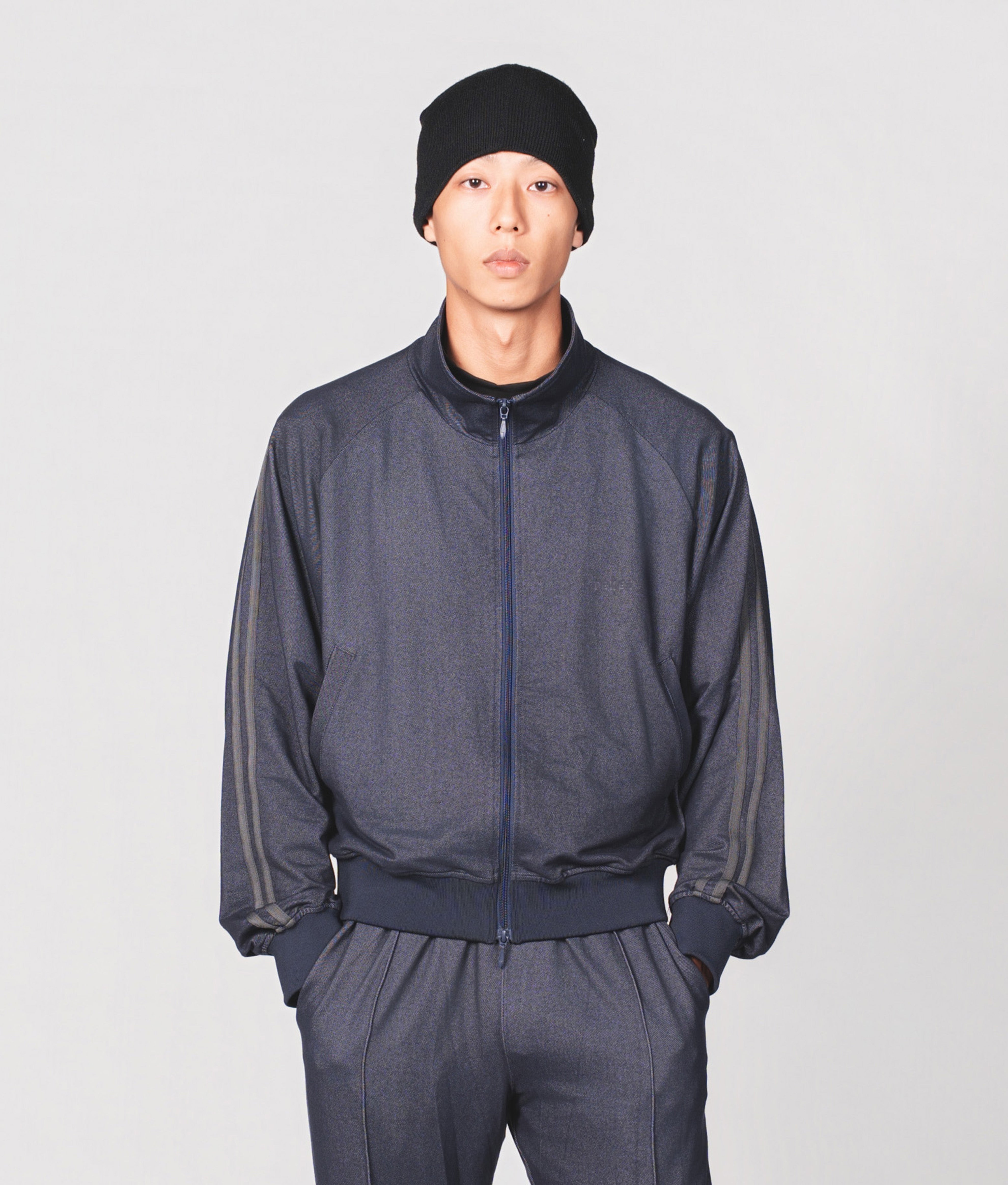 【42. L】sud 5022 デニムジャケット　トラックジャケット ユニセックス デニム風速乾トラックジャケット0142. Track Jacket Two