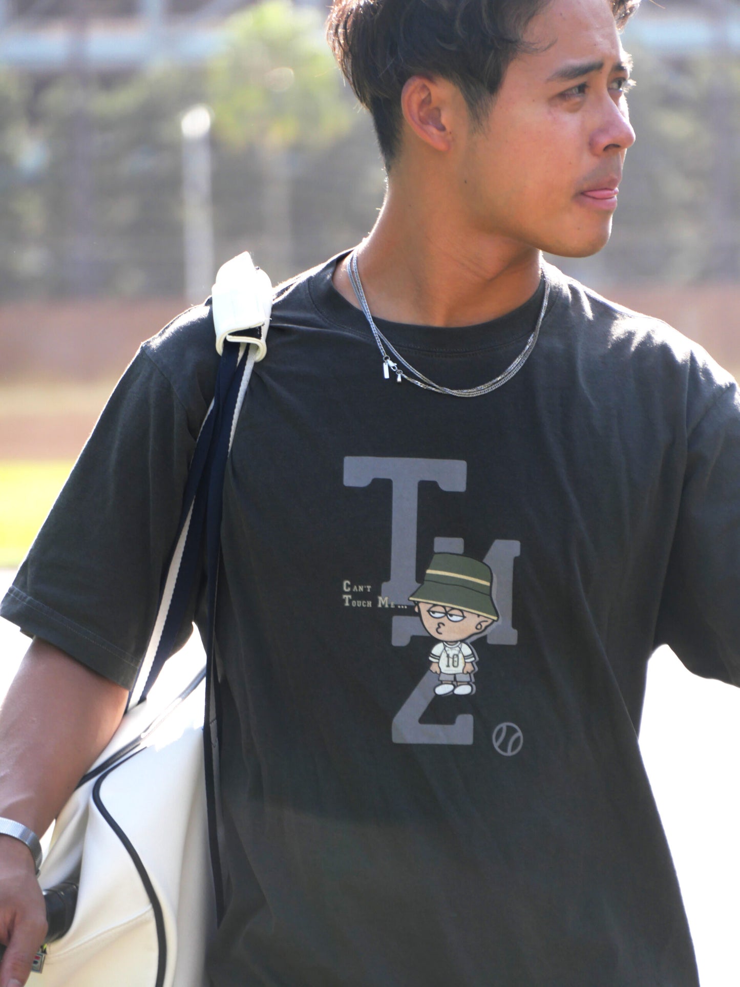 0113. AFTER-TRAINING Fade Cotton Tee "スネッチ"