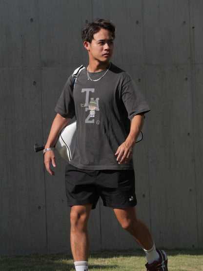 0113. AFTER-TRAINING Fade Cotton Tee "スネッチ"