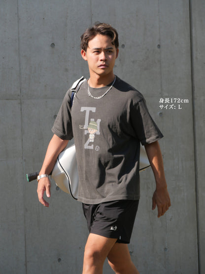 0113. AFTER-TRAINING Fade Cotton Tee "スネッチ"