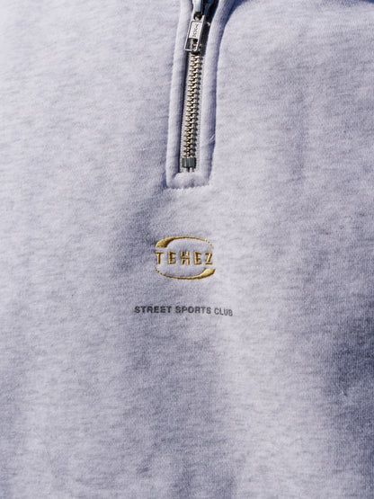 0118. 裏起毛 Half Zip Sweat Shirt