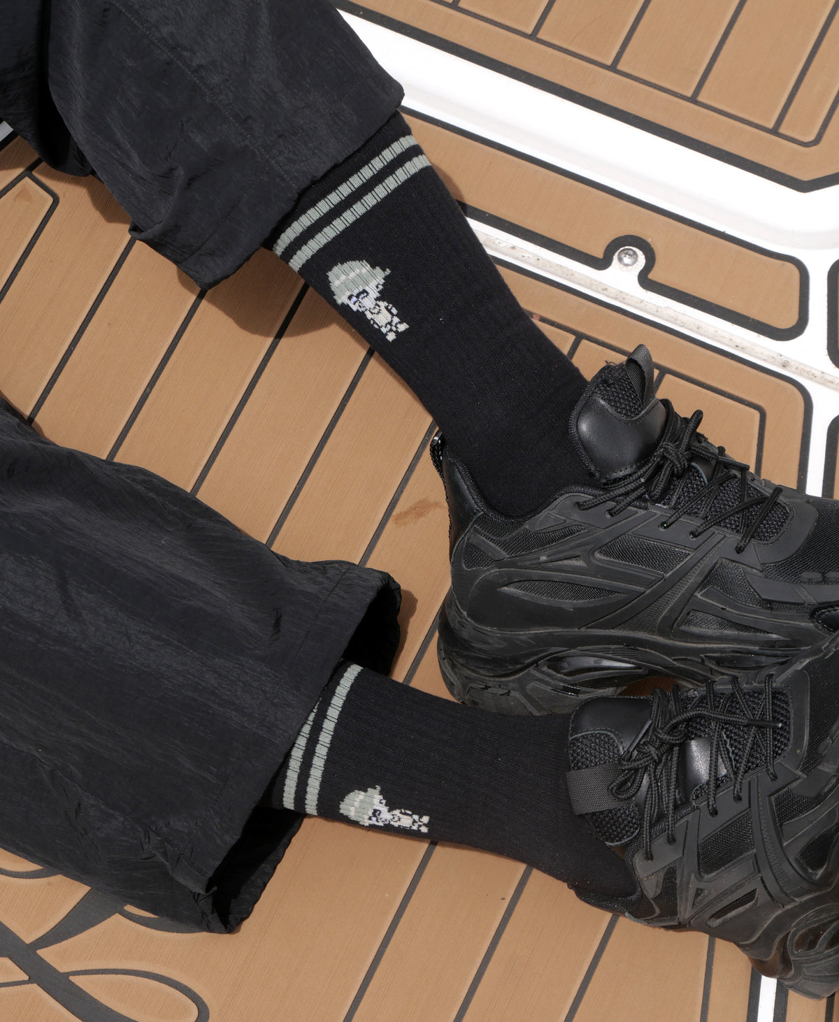 0136. Half Terry Arch Support Socks "スネッチ”