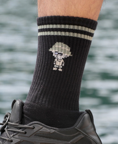 0136. Half Terry Arch Support Socks "スネッチ”