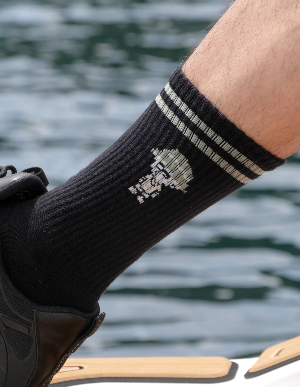 0136. Half Terry Arch Support Socks "スネッチ”