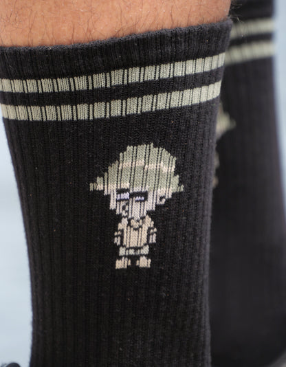 0136. Half Terry Arch Support Socks "スネッチ”