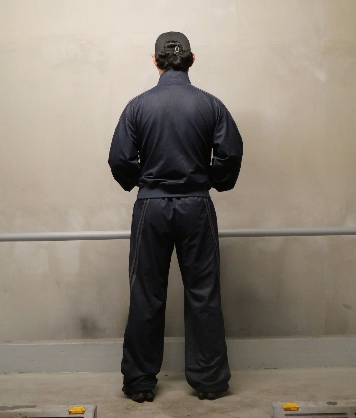0142. Track Jacket Two Stripes (デニム風)