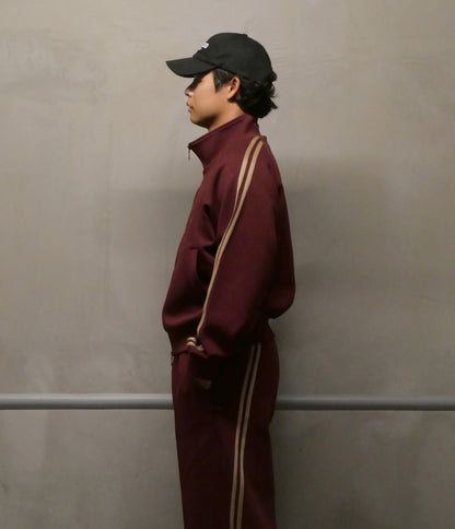 0141. Track Jacket Two Stripes (エンジ)