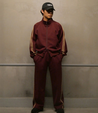 0141. Track Jacket Two Stripes (エンジ)