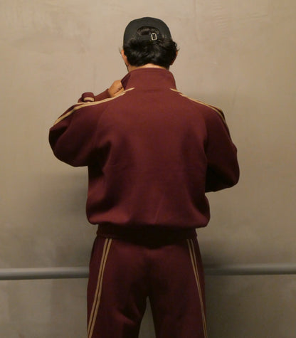 0141. Track Jacket Two Stripes (エンジ)