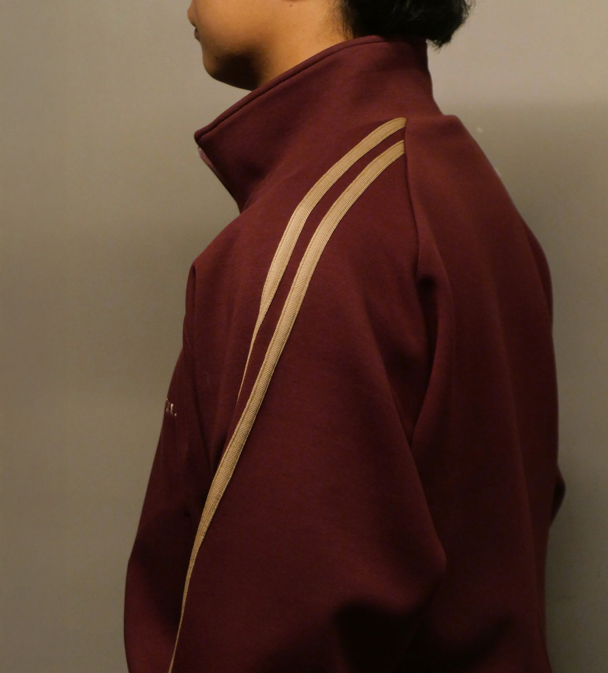 0141. Track Jacket Two Stripes (エンジ)