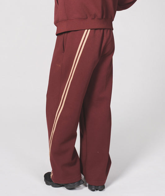0143. TENEZ Track Pants Two Stripes (エンジ)
