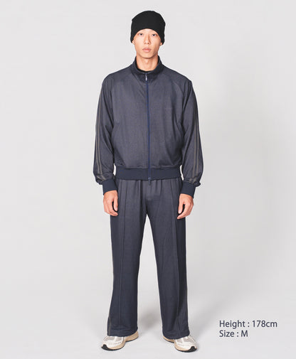 【セットアップ 】0142. & 0144. TENEZ Track Jacket & Pants Two Stripes SET UP (デニム風)