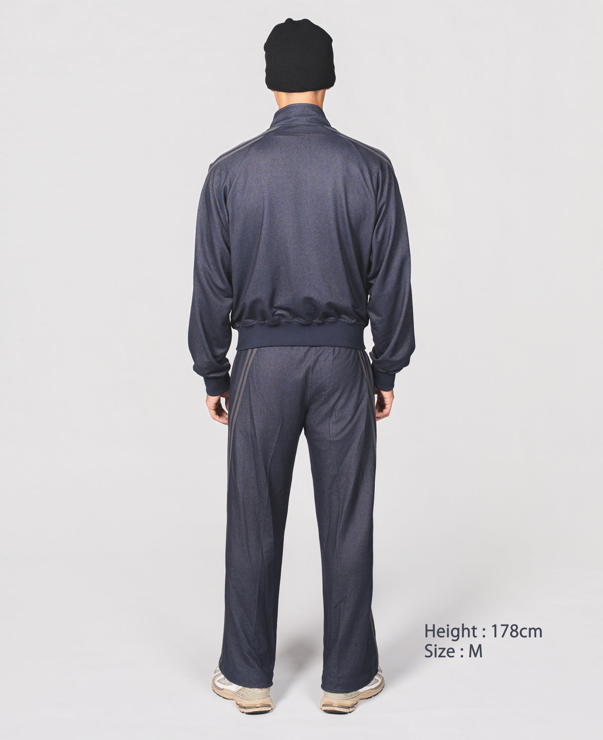 【セットアップ 】0142. & 0144. TENEZ Track Jacket & Pants Two Stripes SET UP (デニム風)