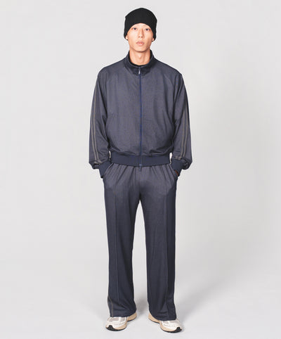 【セットアップ 】0142. & 0144. TENEZ Track Jacket & Pants Two Stripes SET UP (デニム風)