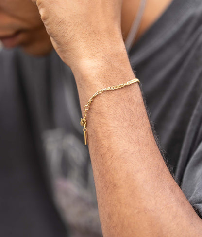 0090. Stainless Chain Bracelet（GOLD）
