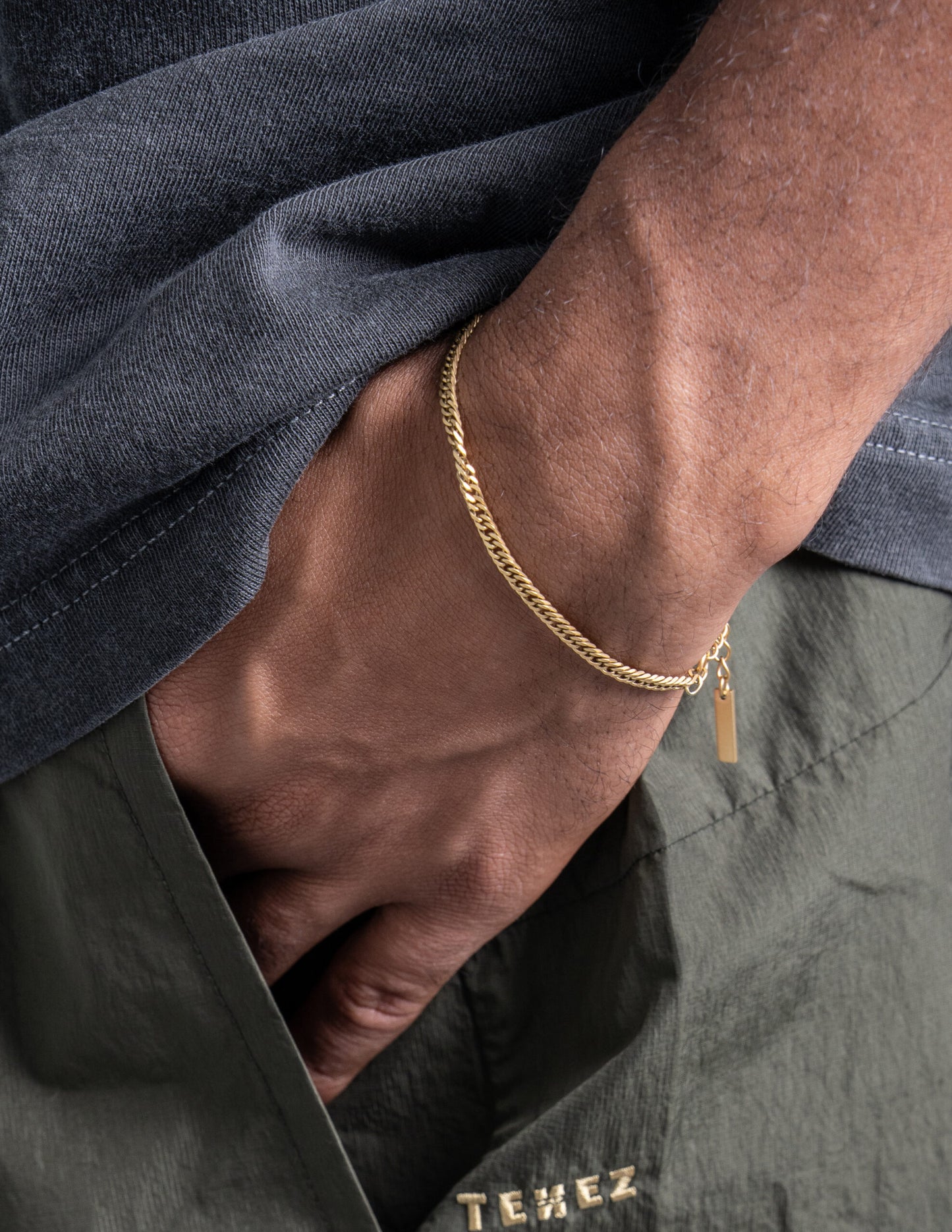 0090. Stainless Chain Bracelet（GOLD）