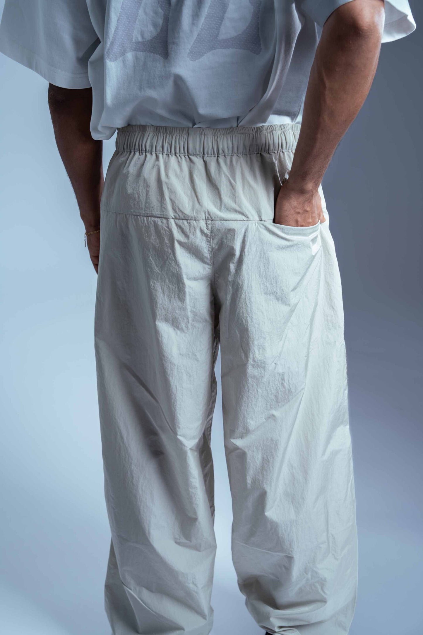 0102. NYLON Wide Pants
