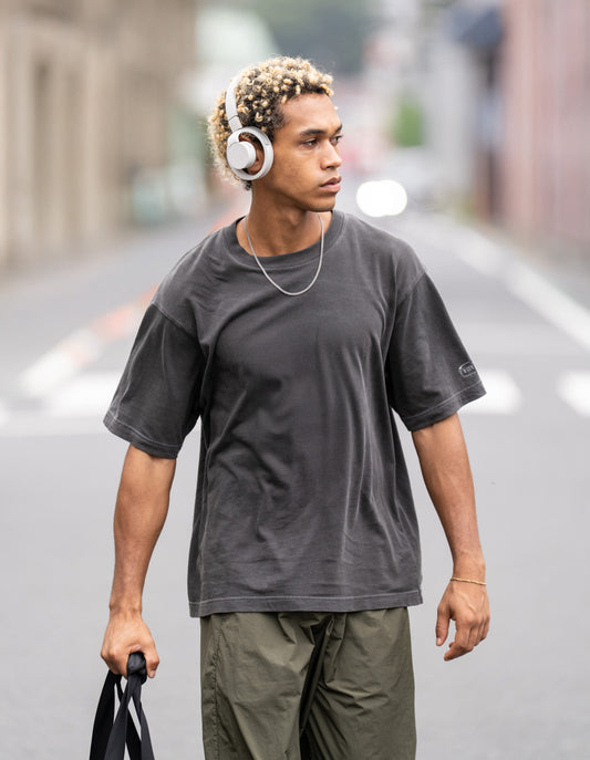 0106. AFTER-TRAINING Fade Cotton Tee "刺繍"
