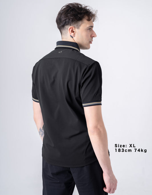 【数量限定】0110. MOON-TECH®︎ × TENETTI Collar Shirt (テネッチテニスワッペン)