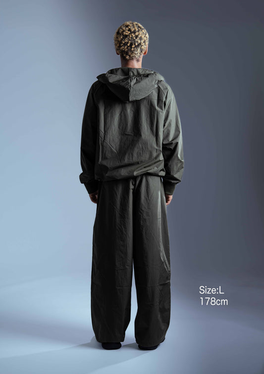 0102. NYLON Wide Pants