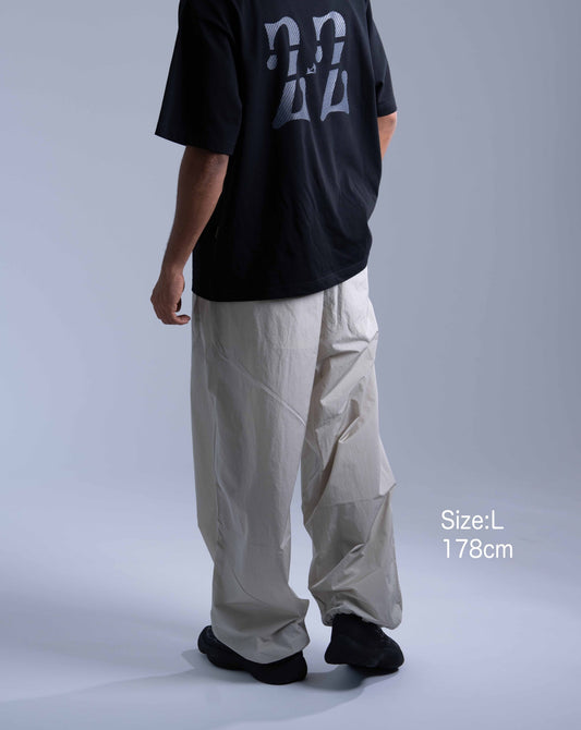 0102. NYLON Wide Pants
