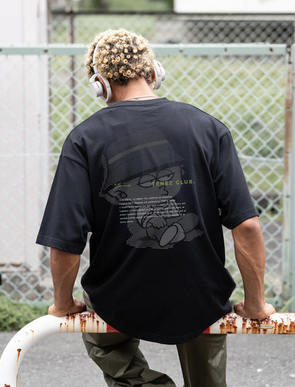 0124. AFTER-TRAINING Silky-Matte Cotton Tee "スネッチ CLUB"