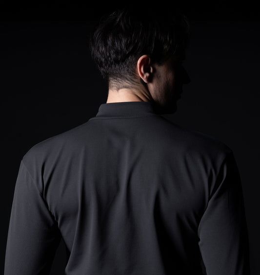 0074. （MENS）MOON-TECH®︎ Mock Neck Long Sleeve Tee