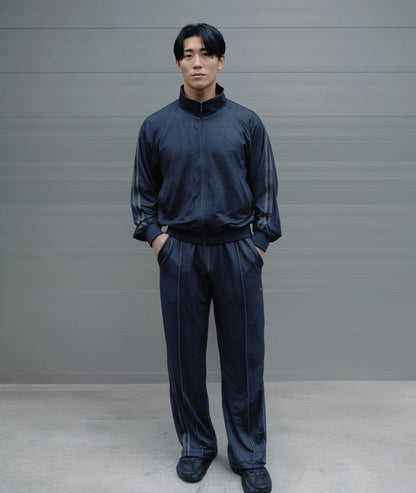 0142. Track Jacket Two Stripes (デニム風)