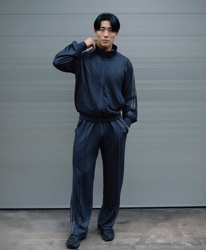 0144. TENEZ Track Pants Two Stripes (デニム風)