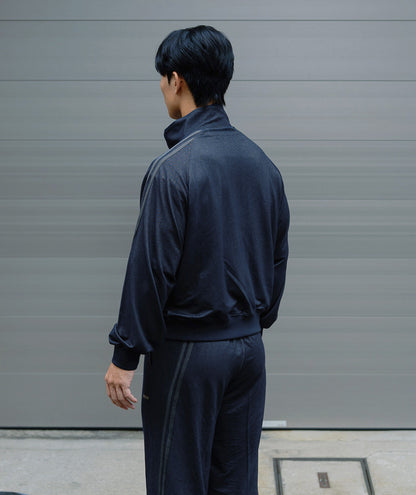 0142. Track Jacket Two Stripes (デニム風)