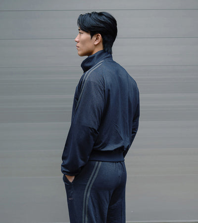0142. Track Jacket Two Stripes (デニム風)