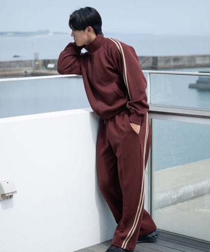 0141. Track Jacket Two Stripes (エンジ)
