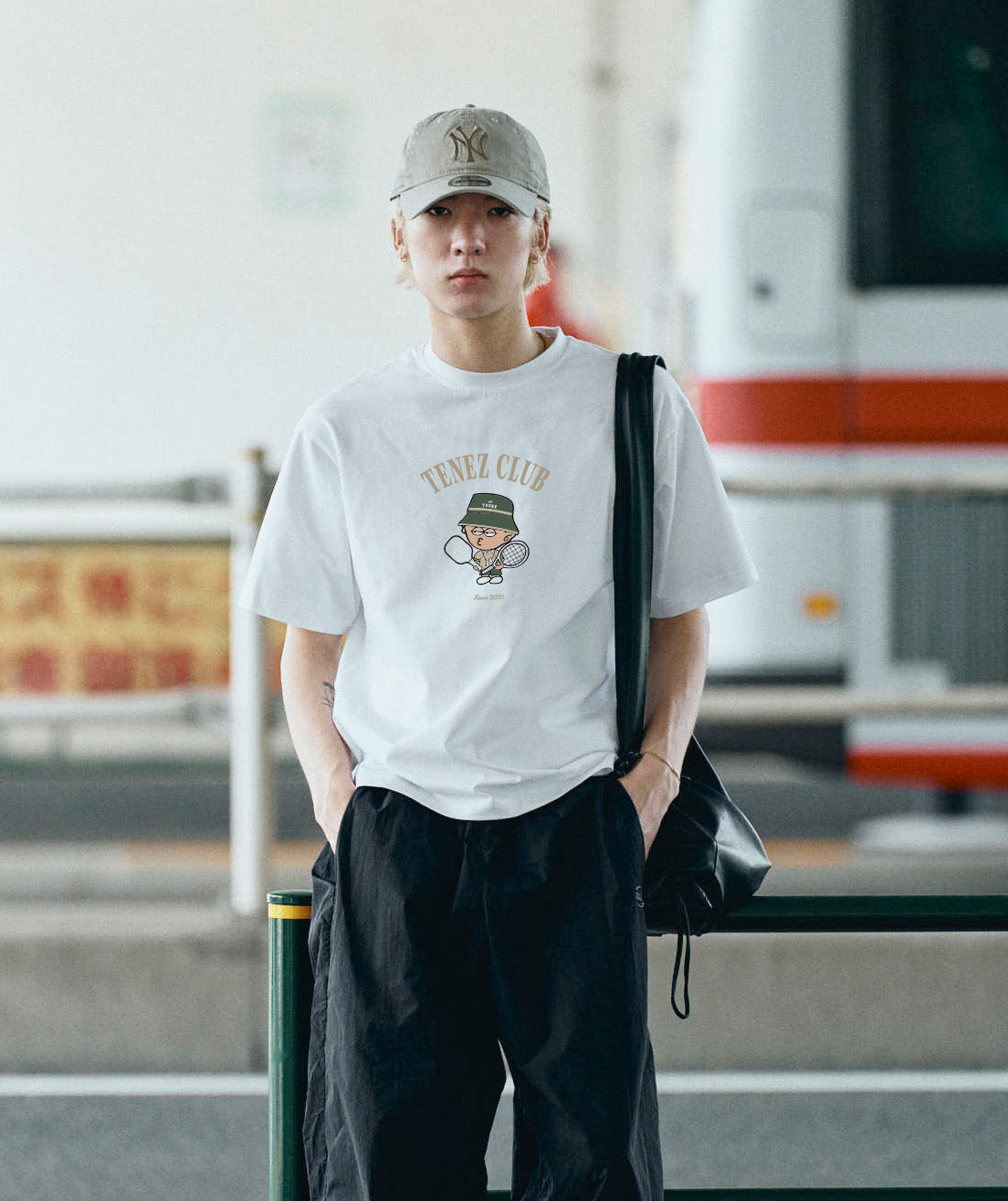[限定] 0129. Premium Cotton Stretch Tee "TENEZ CLUB x スネッチ"