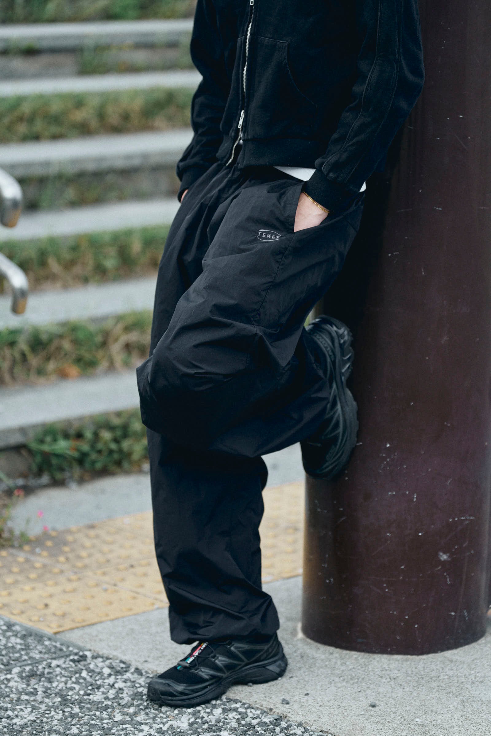 ナイロンワイドパンツ メンズ 0102. NYLON Wide-Pants - TENEZ通販