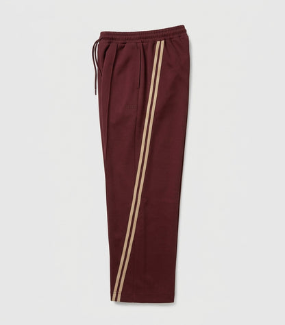 0143. TENEZ Track Pants Two Stripes (エンジ)