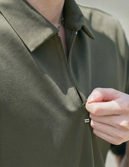 0132. MOON-TECH®︎ Zip Collar Shirt
