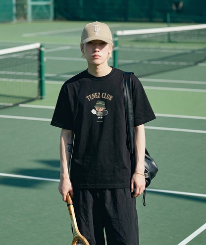 [限定] 0129. Premium Cotton Stretch Tee "TENEZ CLUB x スネッチ"