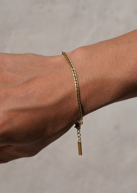 【セット】0103. Stainless Chain Necklace & Bracelet Set