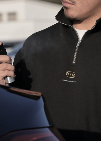 0118. 裏起毛 Half Zip Sweat Shirt