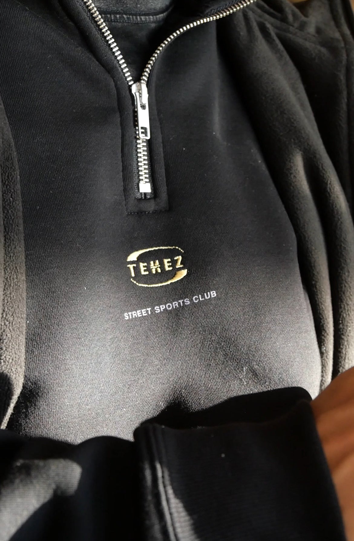 0118. 裏起毛 Half Zip Sweat Shirt