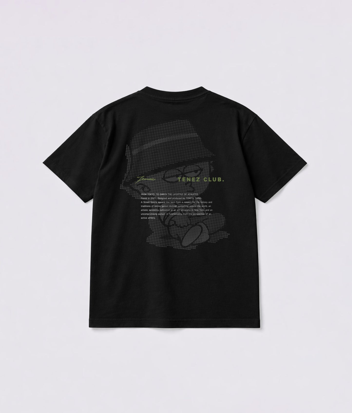 0124. AFTER-TRAINING Silky-Matte Cotton Tee "スネッチ CLUB"