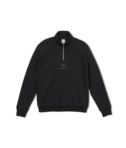 0118. 裏起毛 Half Zip Sweat Shirt