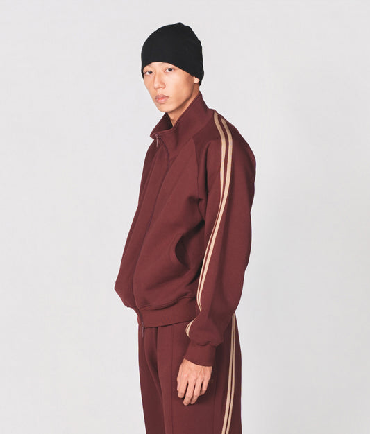 0141. Track Jacket Two Stripes (エンジ)
