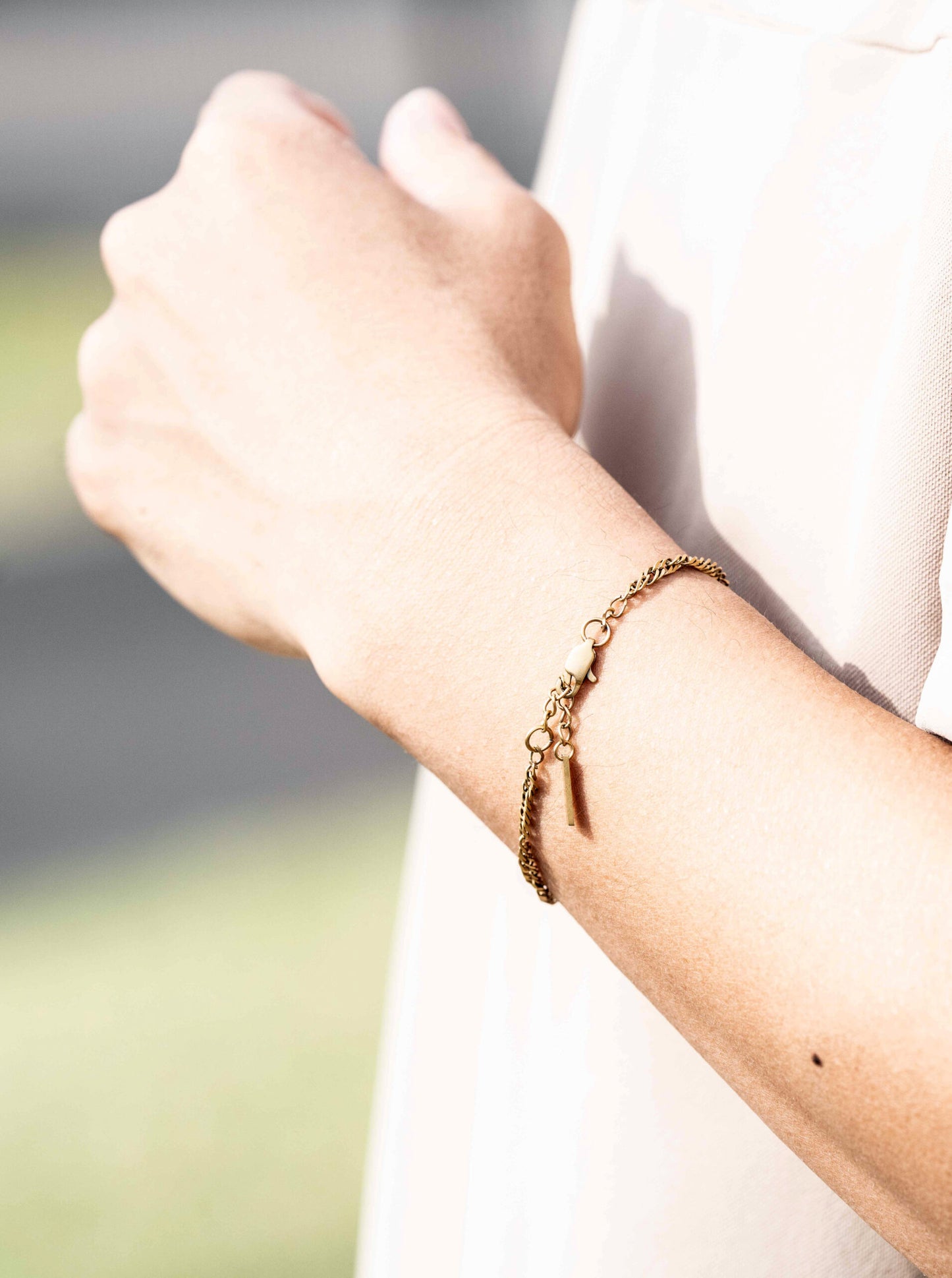 0090. Stainless Chain Bracelet（GOLD）