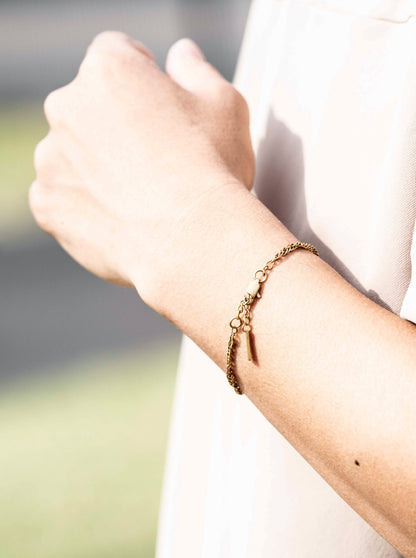 0090. Stainless Chain Bracelet（GOLD）
