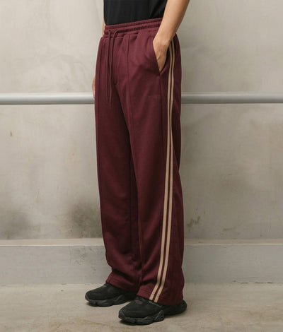 0143. TENEZ Track Pants Two Stripes (エンジ)