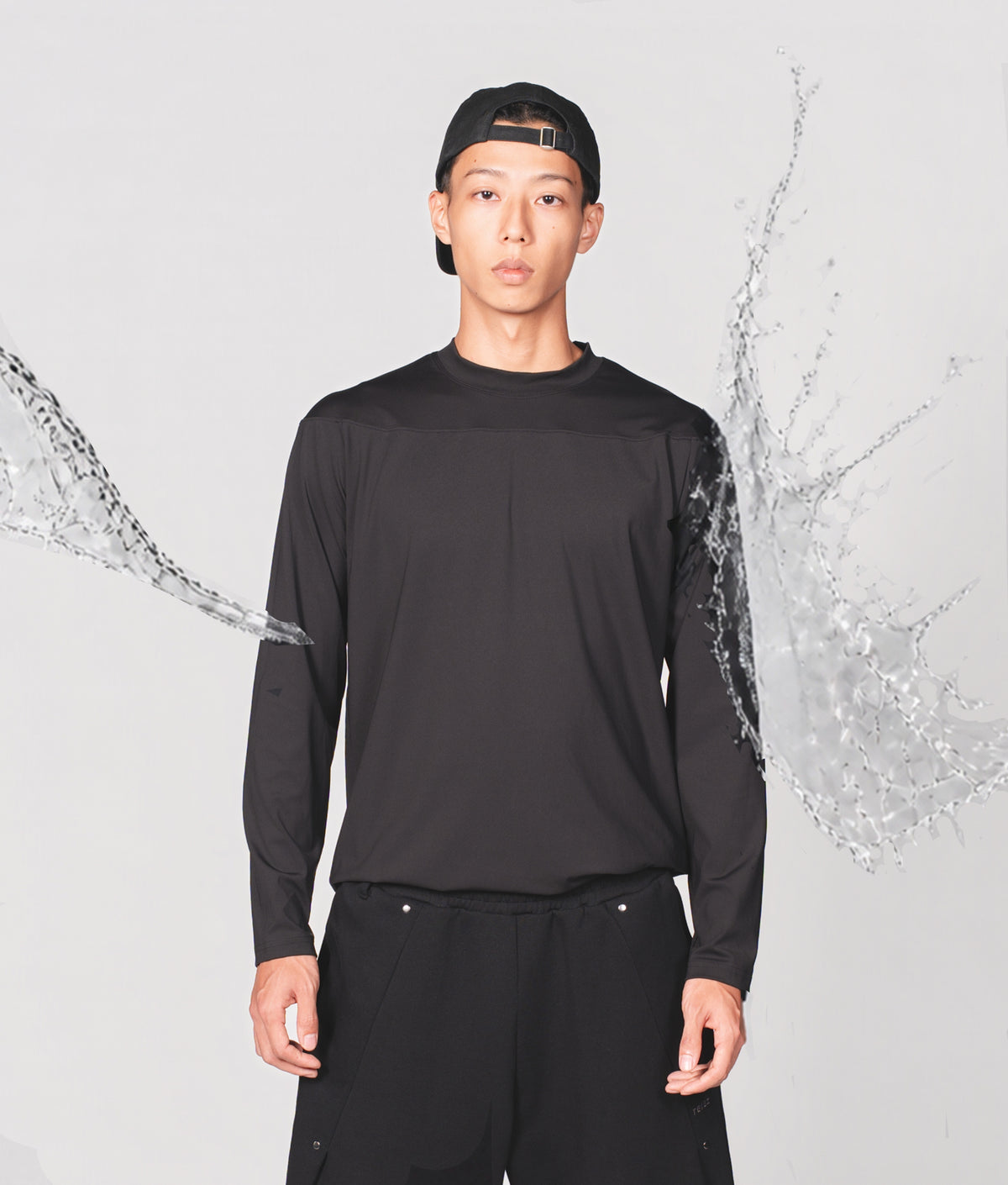 【撥水】0139. HYDRO-GUARD™  Cup Shoulder Long Sleeve (長袖) Tee