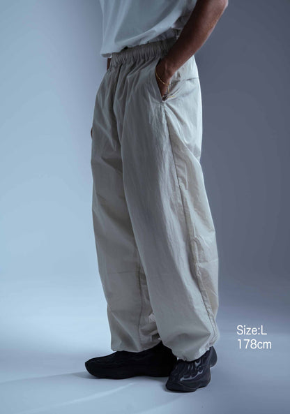 0102. NYLON Wide Pants