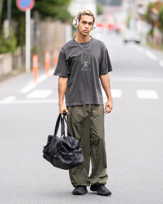 0113. AFTER-TRAINING Fade Cotton Tee "スネッチ"