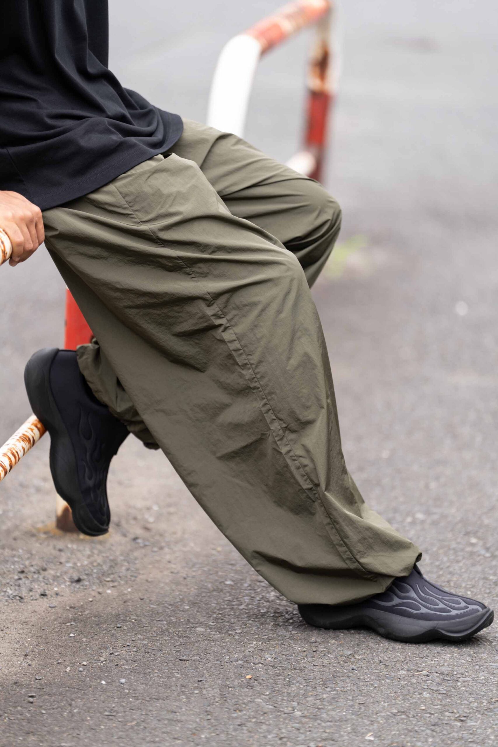ナイロンワイドパンツ メンズ 0102. NYLON Wide-Pants - TENEZ通販